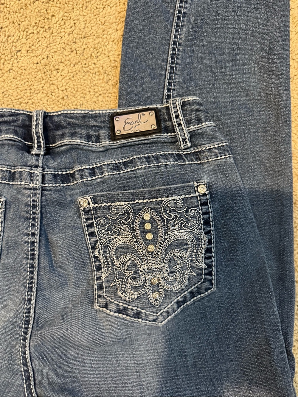 Earl Jeans Women's Skinny Blue Stretch Denim